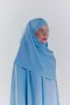 Hijab en Lycra Bleu