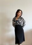 Chemise Léonie – Motif zébré fluide